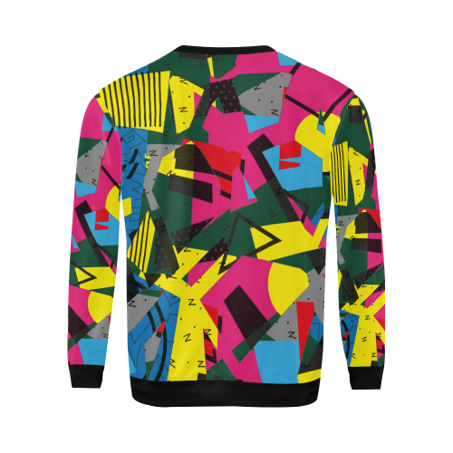 Crolorful shapes All Over Print Crewneck Sweatshirt for Men (Model H18)