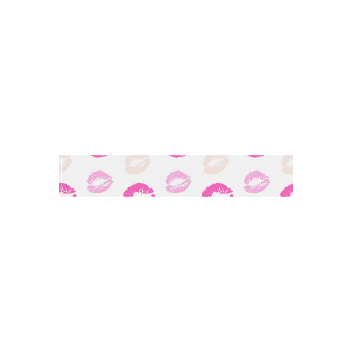 Pink Lips Women's Low Rise Capri Leggings (Invisible Stitch) (Model L08)