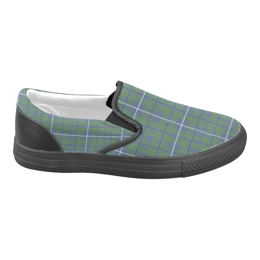 Douglas Tartan Slip-on Canvas Shoes for Men/Large Size (Model 019)