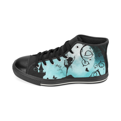 Dancing in the night High Top Canvas Shoes for Kid (Model 017)