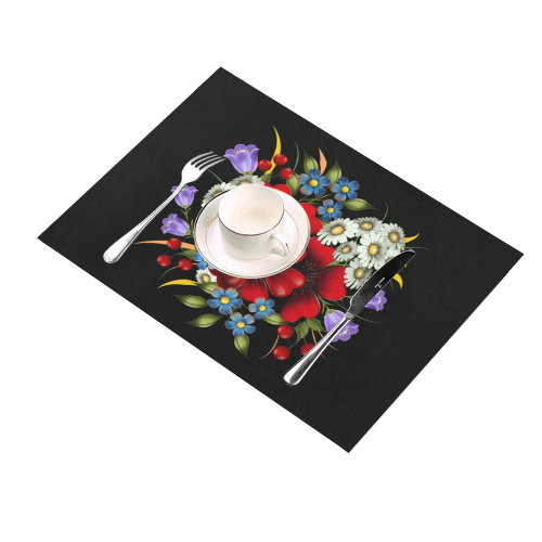 Bouquet Of Flowers Placemat 14’’ x 19’’ (Set of 2)