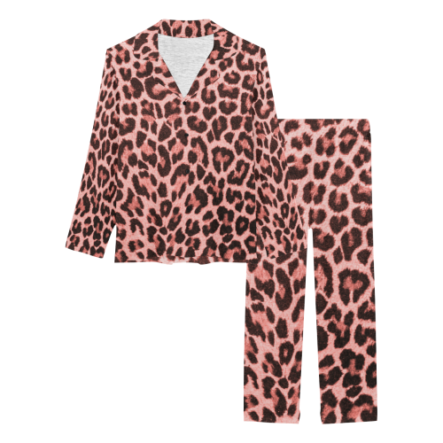 Pink Leopard Women's Long Pajama Set