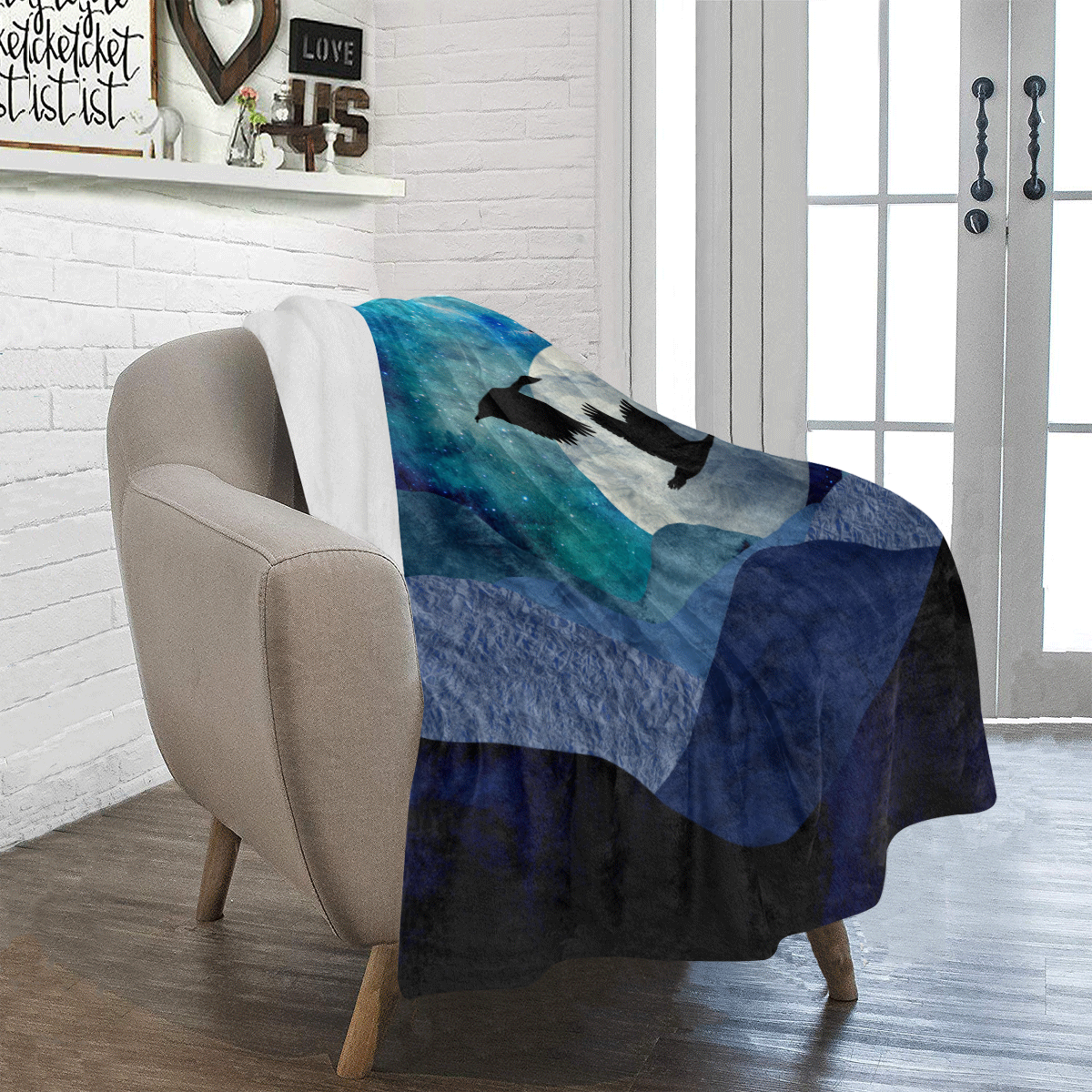Night In The Mountains Ultra-Soft Micro Fleece Blanket 40"x50"