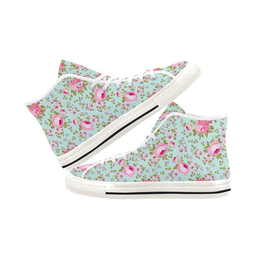Peony Pattern Vancouver H Women's Canvas Shoes (1013-1)