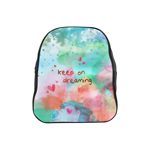 KEEP ON DREAMING - rainbow School Backpack (Model 1601)(Small)