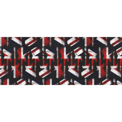 Union Jack British UK Flag Guitars Gift Wrapping Paper 58"x 23" (1 Roll)