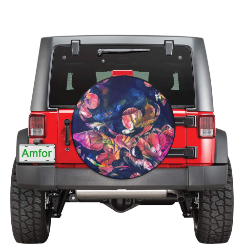 flowers #flowers #pattern 32 Inch Spare Tire Cover