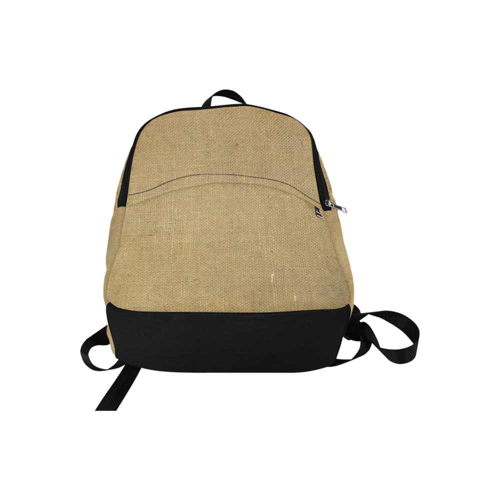 Burlap Coffee Sack Fabric Backpack for Adult (Model 1659)
