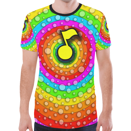 REMIX _ MUSIC NOTE - T-SHIRT New All Over Print T-shirt for Men (Model T45)