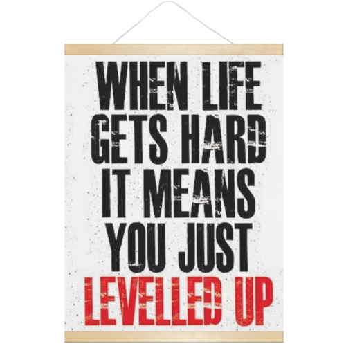 Level Up Hanging Poster 18"x24"
