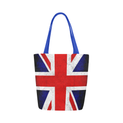 United Kingdom Union Jack Flag - Grunge 2 Canvas Tote Bag (Model 1657)