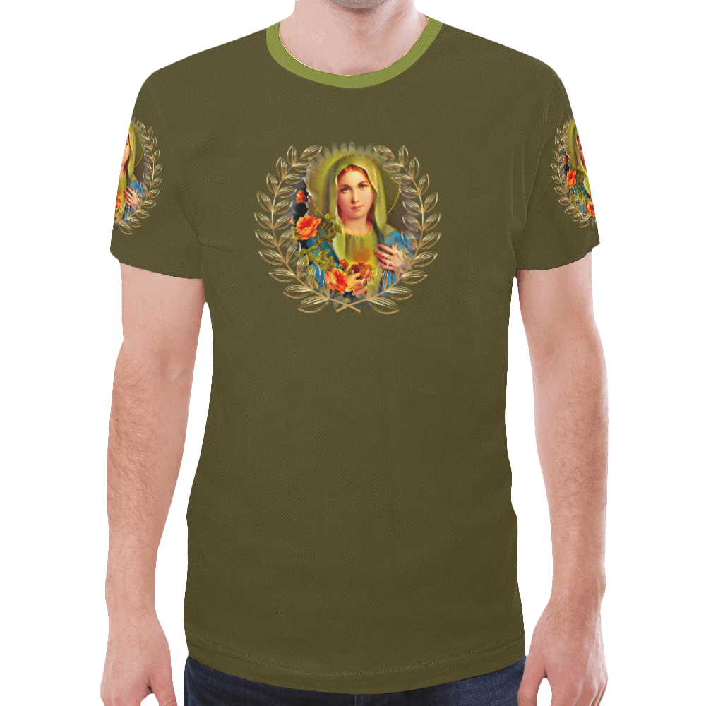 Saint Mary New All Over Print T-shirt for Men (Model T45)