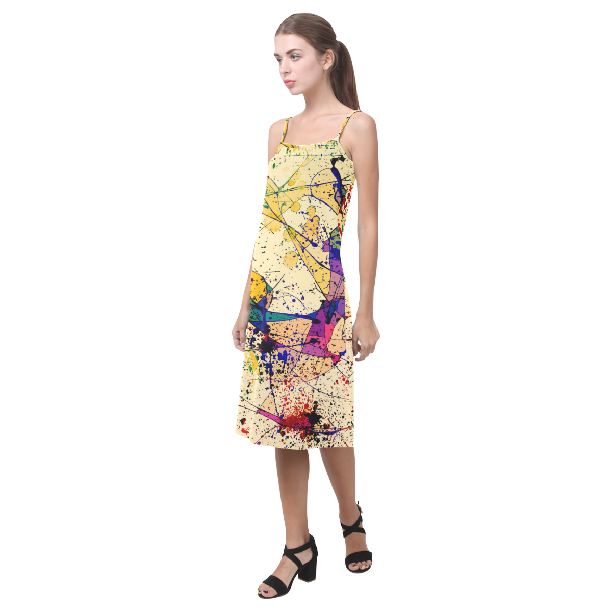 Paint Alcestis Slip Dress (Model D05)