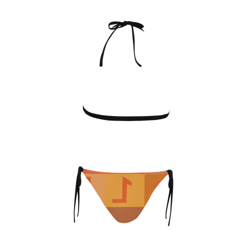 Patern 29 Buckle Front Halter Bikini Swimsuit (Model S08)