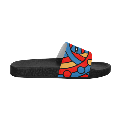 Aztec Maasai Lion Tribal Men's Slide Sandals (Model 057)