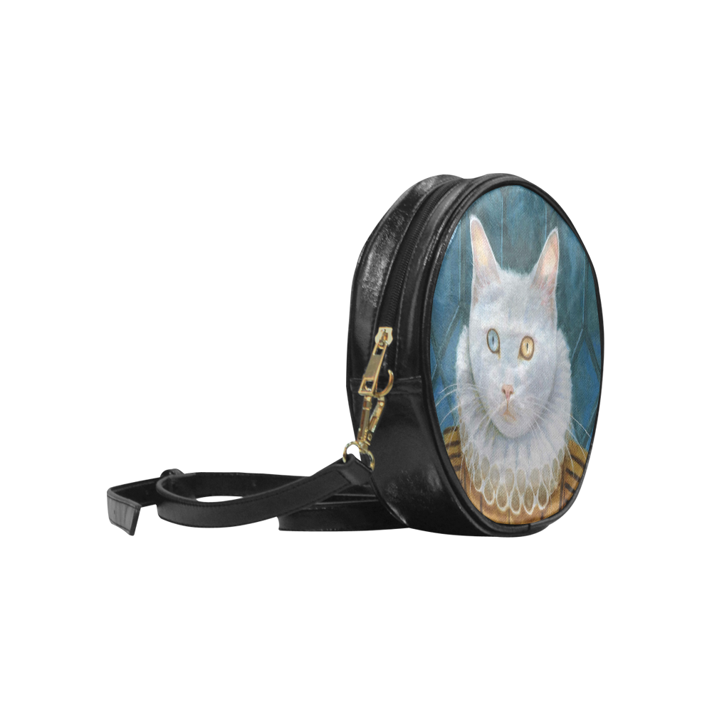 Renaissance Cat Round Sling Bag (Model 1647)