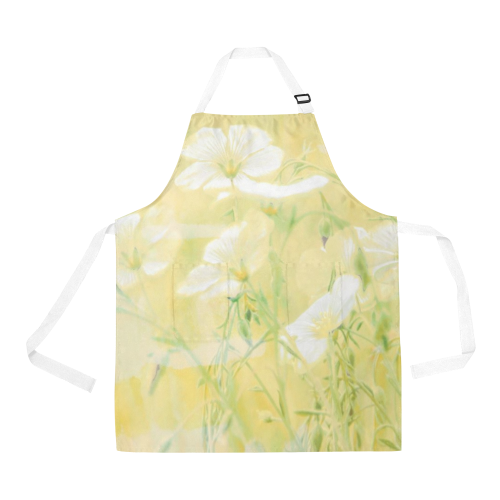 wildflowers yellow All Over Print Apron
