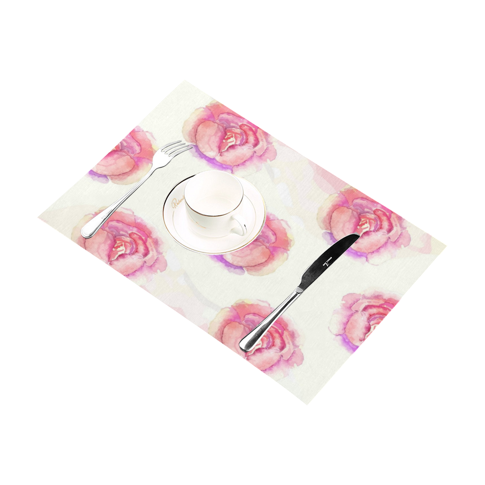 Watercolor Roses Placemat 12’’ x 18’’ (Set of 4)