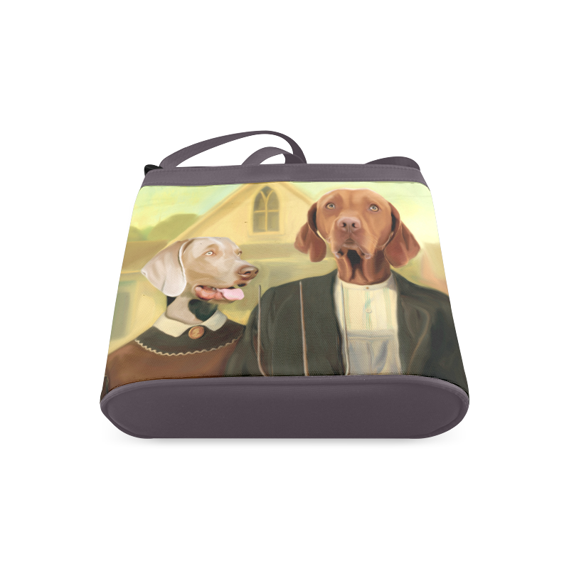 Dog's gothic Crossbody Bags (Model 1613)