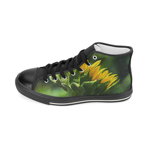 Sunflower New Beginnings Men’s Classic High Top Canvas Shoes (Model 017)