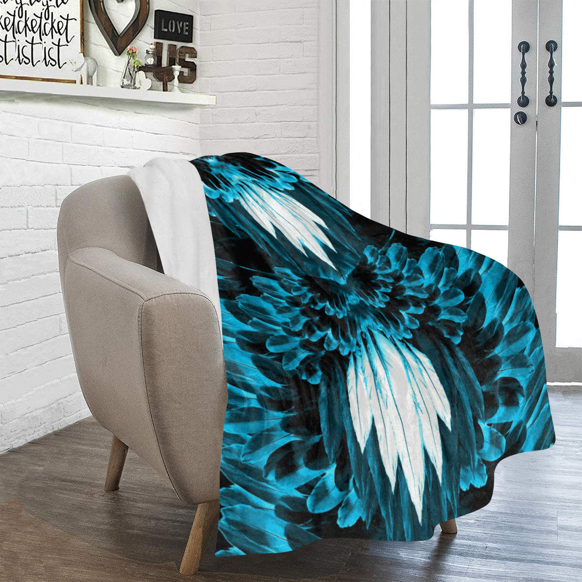 feathers34 Ultra-Soft Micro Fleece Blanket 50"x60"