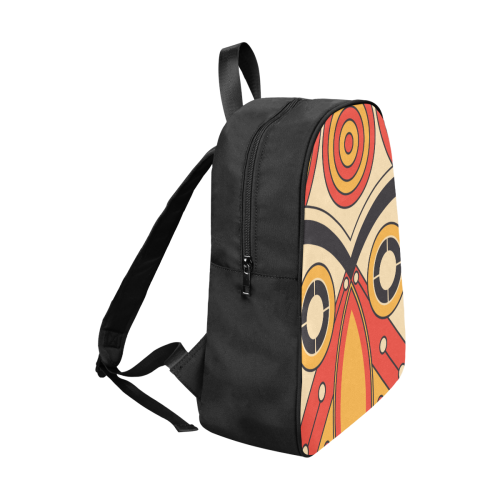Geo Aztec Bull Tribal Fabric School Backpack (Model 1682) (Large)