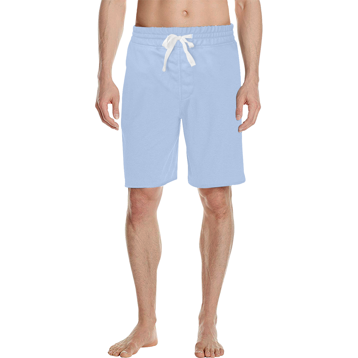 Rodger icy blue Men's All Over Print Casual Shorts (Model L23)