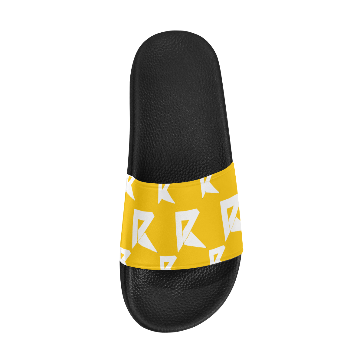 Slide Sandals/Multicolor-Yellow Men's Slide Sandals/Large Size (Model 057)