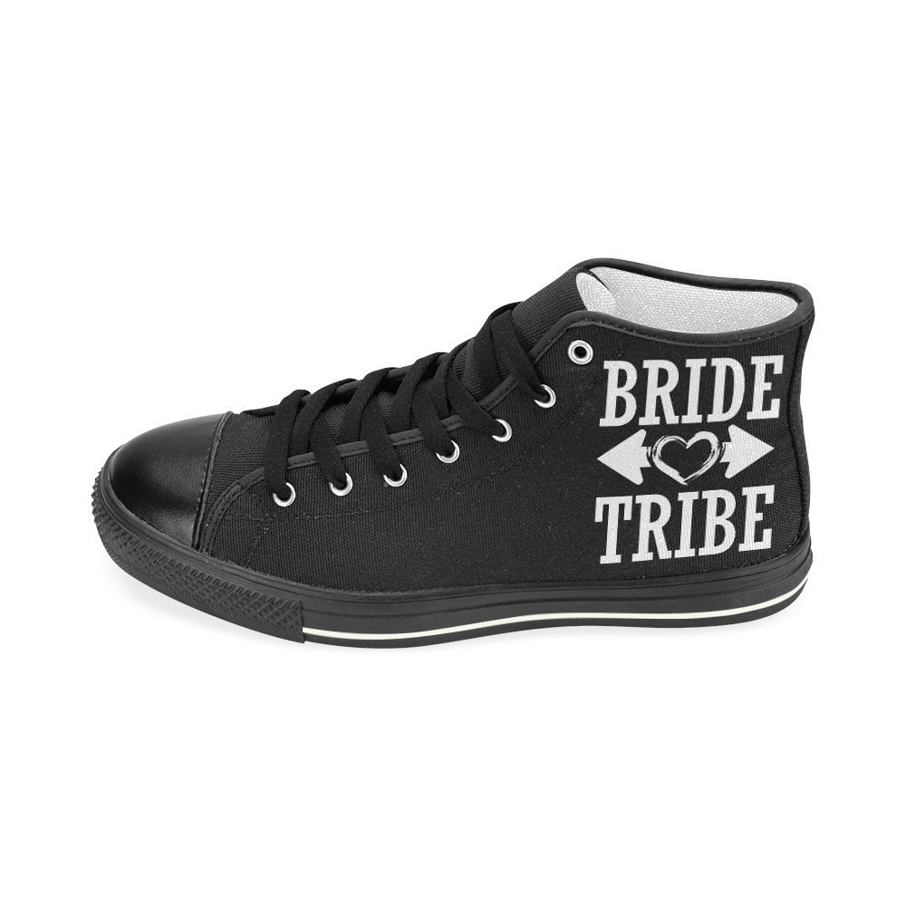 Bride Tribe Women's Classic High Top Canvas Shoes (Model 017)