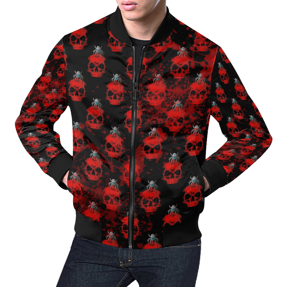 Skull 2020 by Nico Bielow All Over Print Bomber Jacket for Men (Model H19)