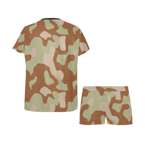 norway m03 desert camouflage Women's Short Pajama Set