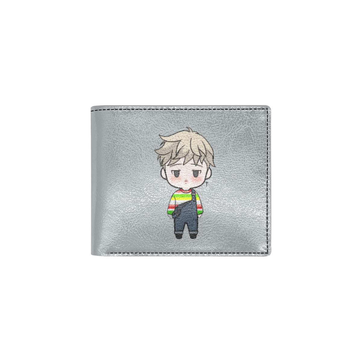 BTS Jimin chibi - Go go - rather than worry go Bifold Wallet with Coin Pocket (Model 1706)