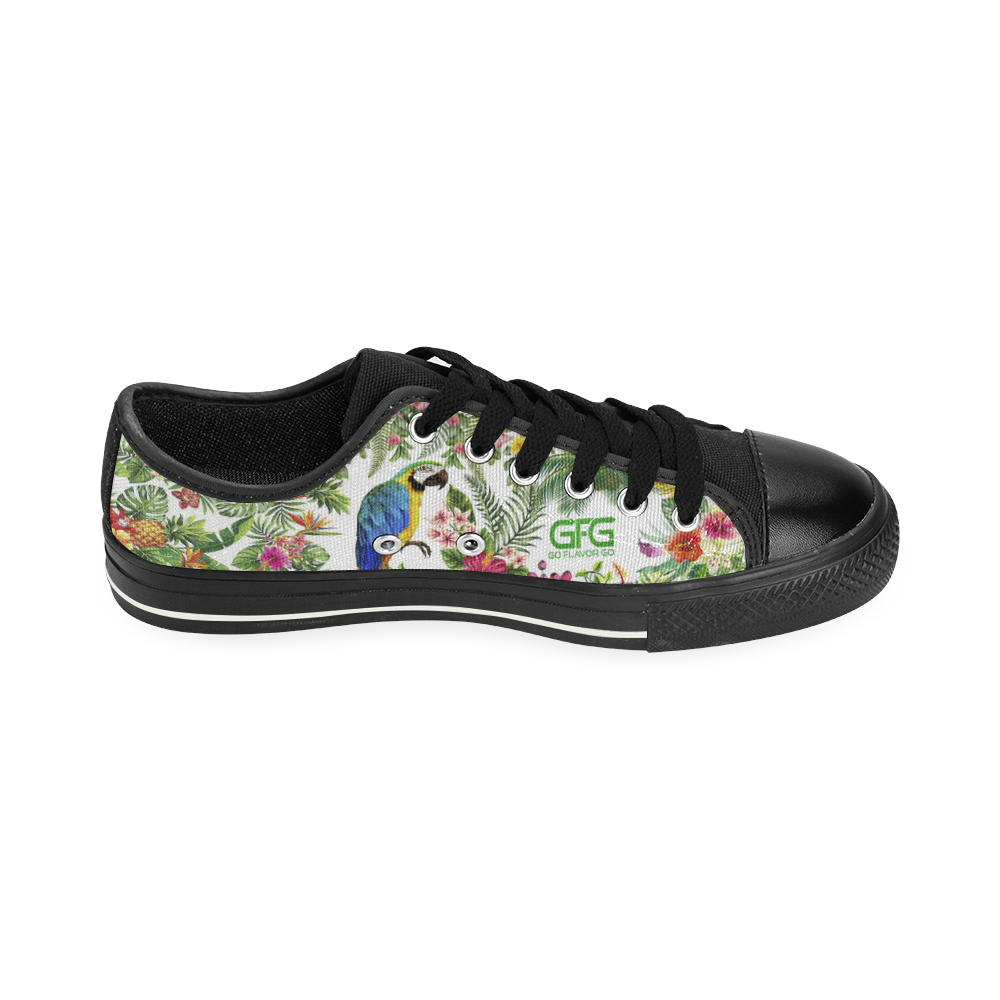 Parrot Tennis Shoe Flavor Footwear Men's Classic Canvas Shoes (Model 018)