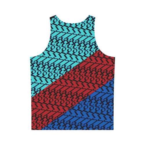 NUMBERS Collection 1234567 Multi Color All Over Print Tank Top for Men (Model T43)