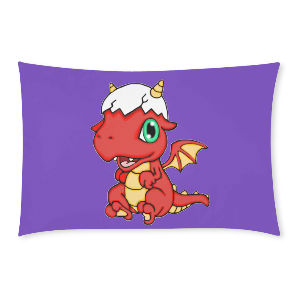Baby Red Dragon Purple 3-Piece Bedding Set
