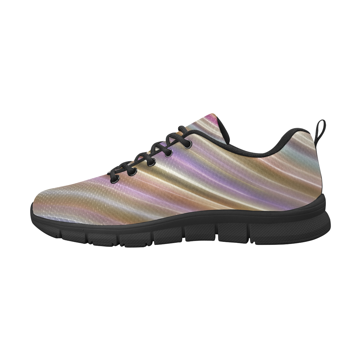 Wild Wavy Lines 06 Women's Breathable Running Shoes (Model 055)