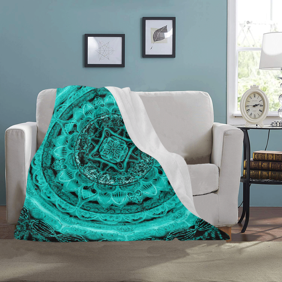 delicate silk mandala 17 Ultra-Soft Micro Fleece Blanket 40"x50"