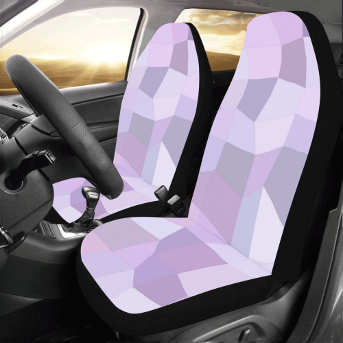 Pastel Purple Mosaic Car Seat Covers (Set of 2)