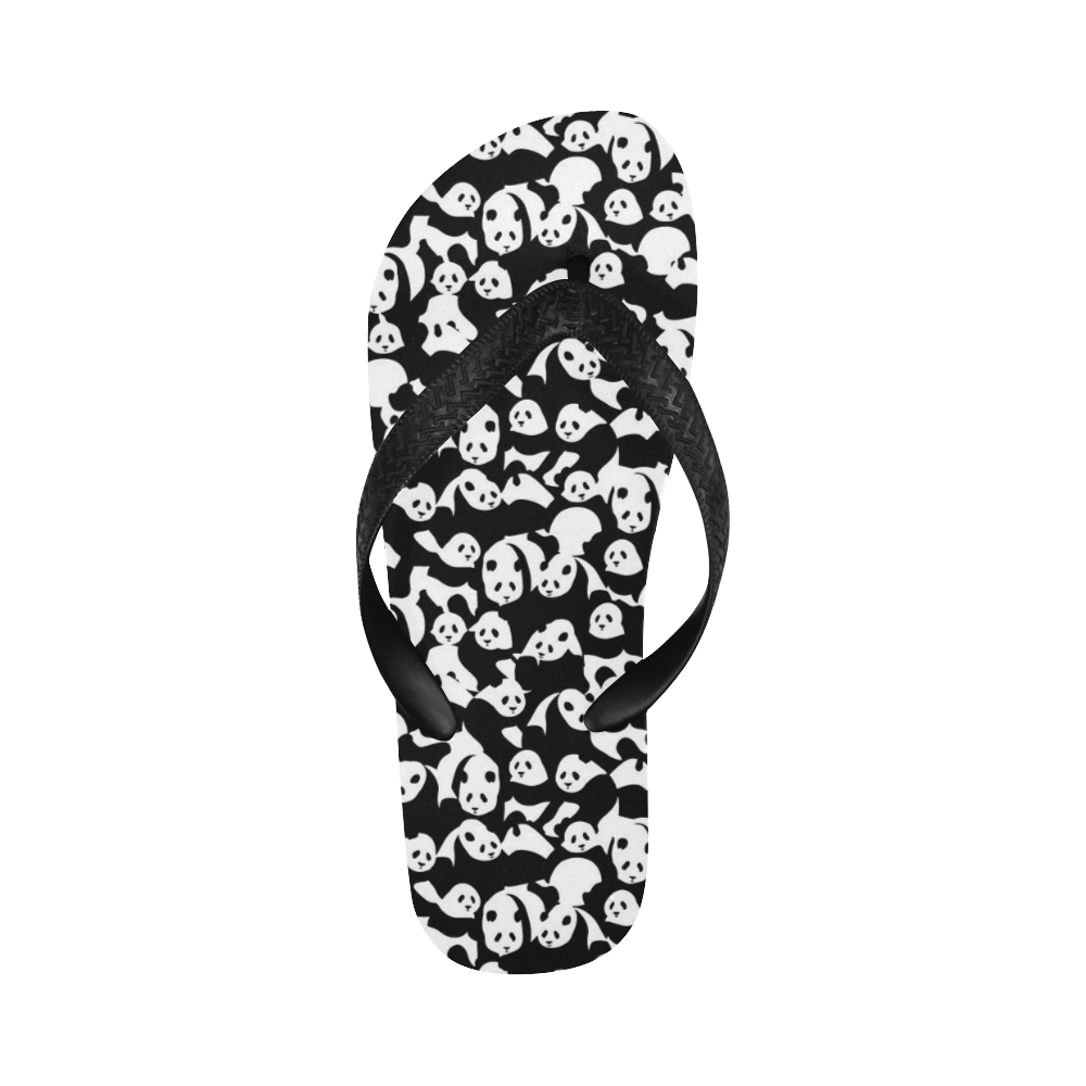 Panda Pattern Flip Flops for Men/Women (Model 040)