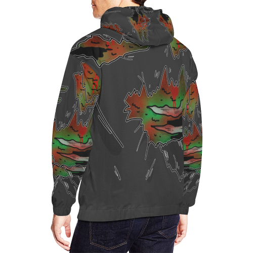 Zombie All Over Print Hoodie for Men/Large Size (USA Size) (Model H13)