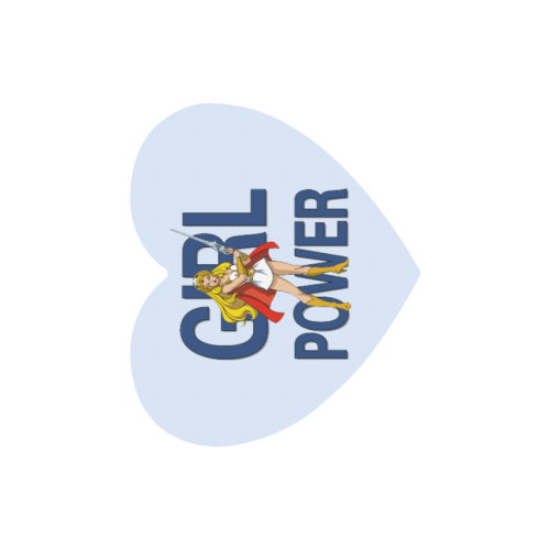Girl Power (She-Ra) Heart-shaped Mousepad