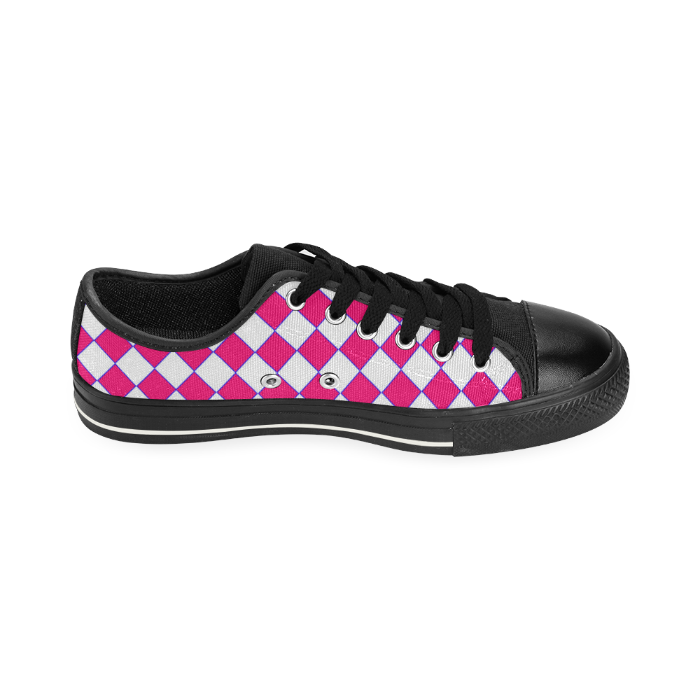 checkerszzshoes Canvas Women's Shoes/Large Size (Model 018)