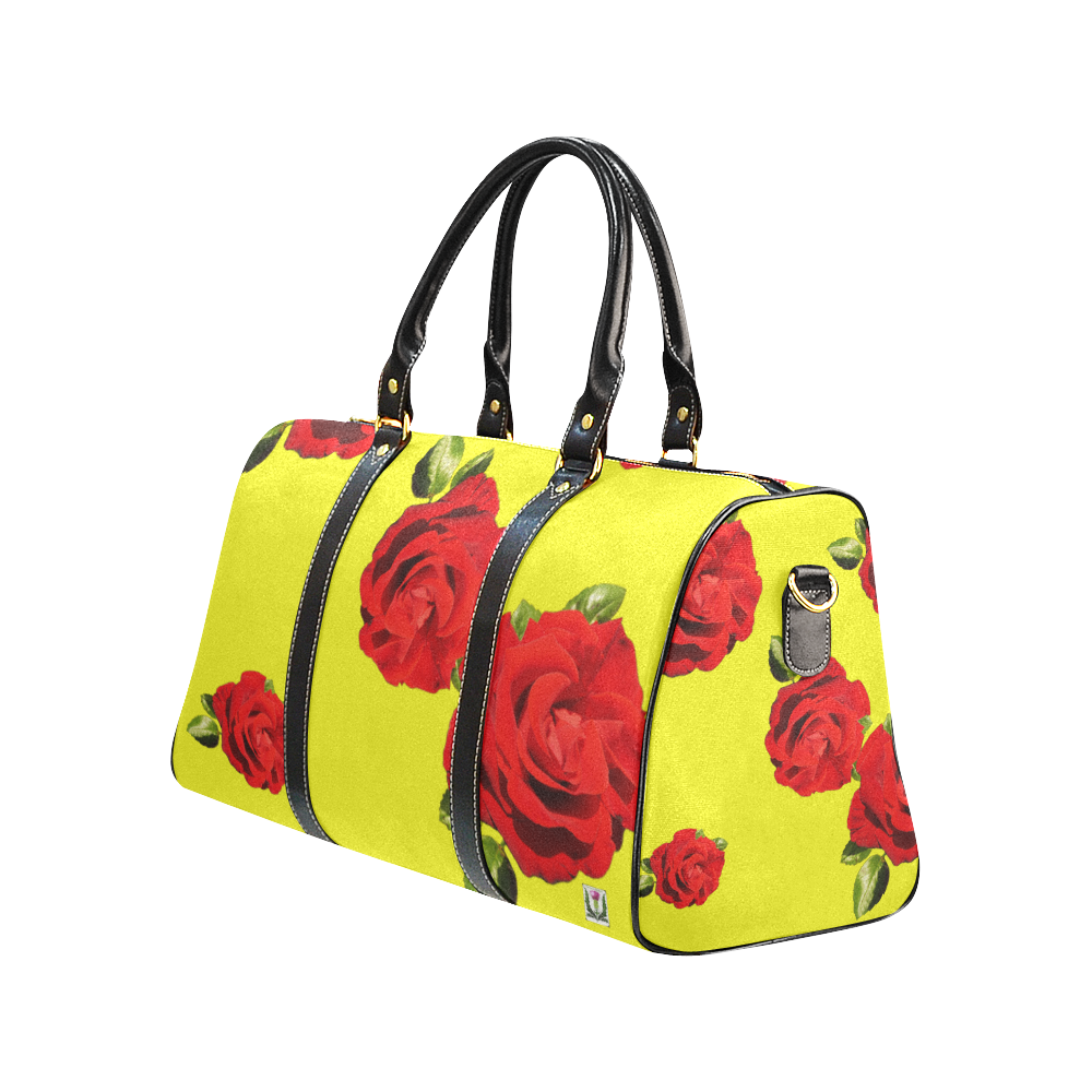 Fairlings Delight's Floral Luxury Collection- Red Rose Waterproof Travel Bag/Small 53086e20 New Waterproof Travel Bag/Small (Model 1639)
