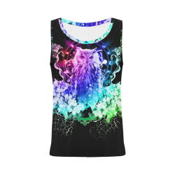 Colorful owl All Over Print Tank Top for Women (Model T43)