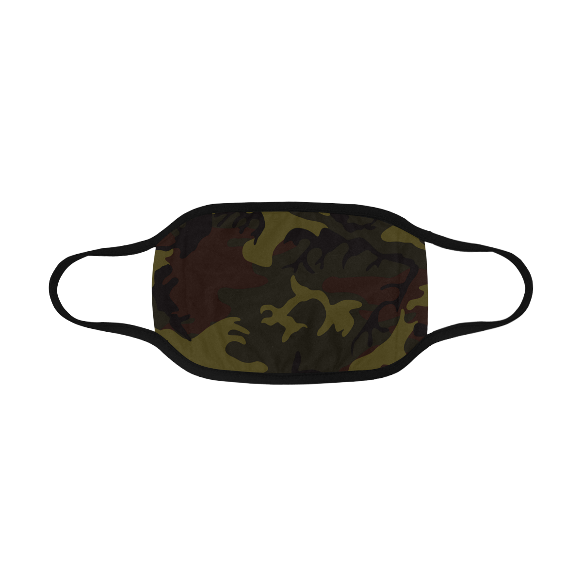 Camo Green Brown Mouth Mask
