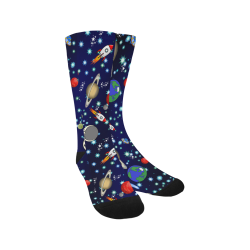 Galaxy Universe - Planets,Stars,Comets,Rockets Men's Custom Socks