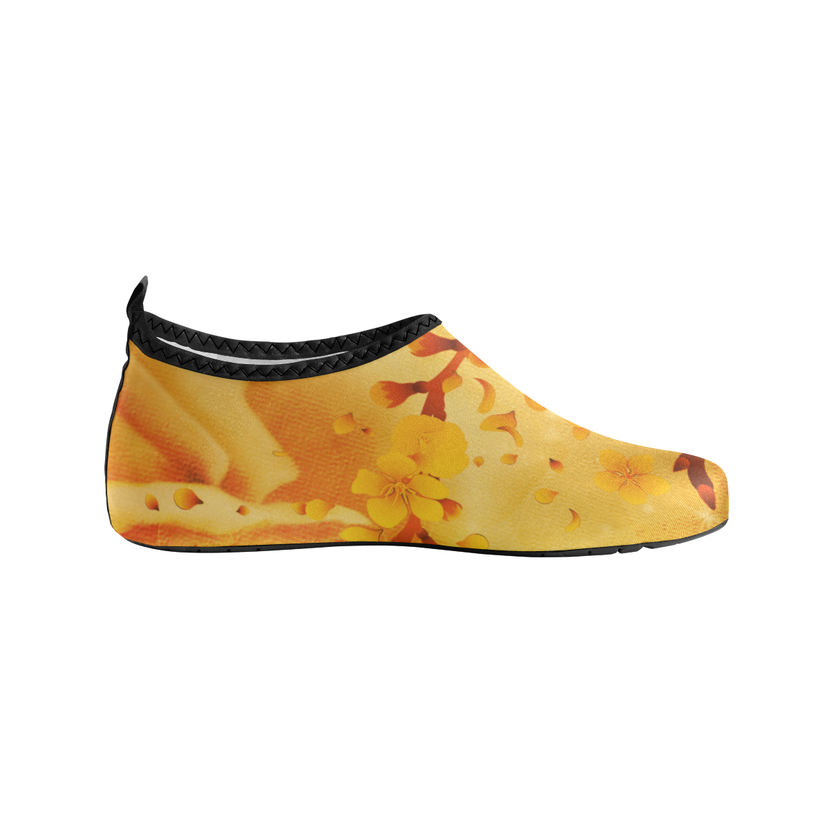 Floral design, soft colors Women's Slip-On Water Shoes (Model 056)