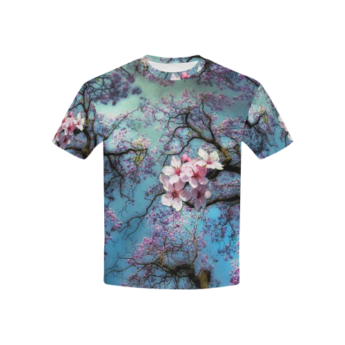 Cherry blossomL Kids' All Over Print T-shirt (USA Size) (Model T40)