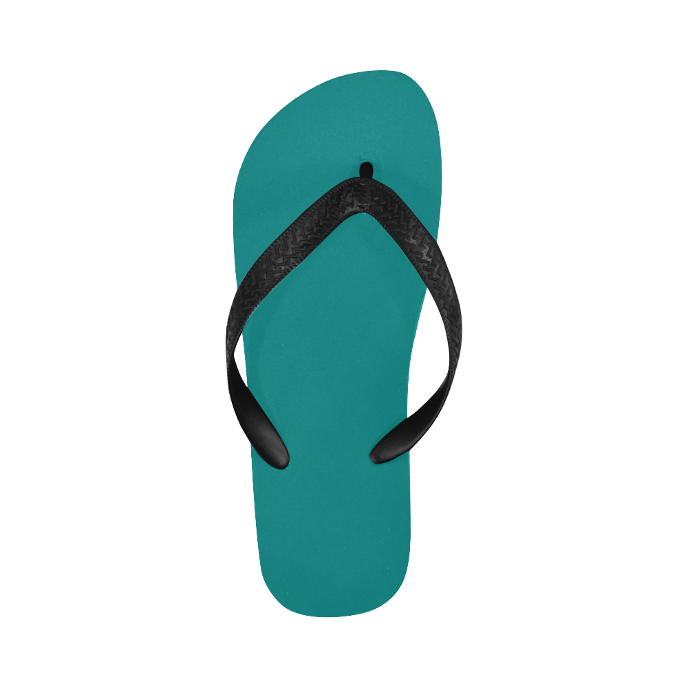 color teal Flip Flops for Men/Women (Model 040)