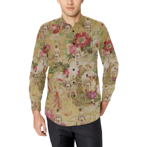 The Great Outdoors Men's All Over Print Casual Dress Shirt (Model T61)